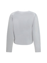 GANNI Ganni Women Asymmetric Draped Stretch Cotton Top
