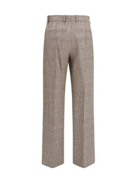 Burberry Women Tailored Linen And Wool-Blend Pants