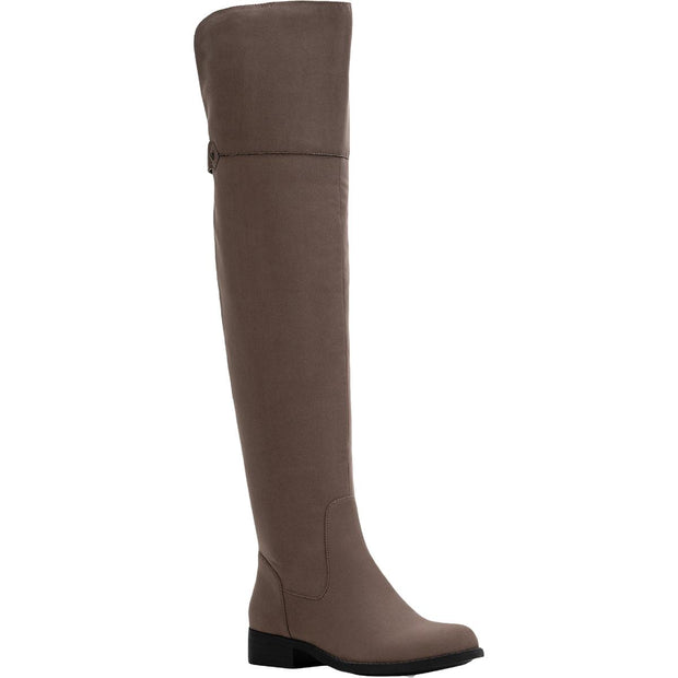 Allicce Womens Faux Suede Over-The-Knee Boots
