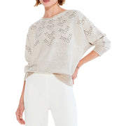 Constellation Womens Embellished Knit Pullover Sweater