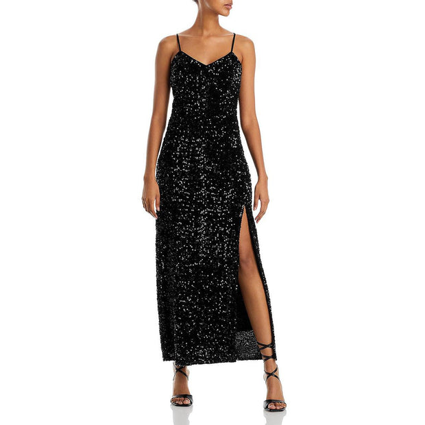 Serena Womens Sequined Formal Cocktail and Party Dress