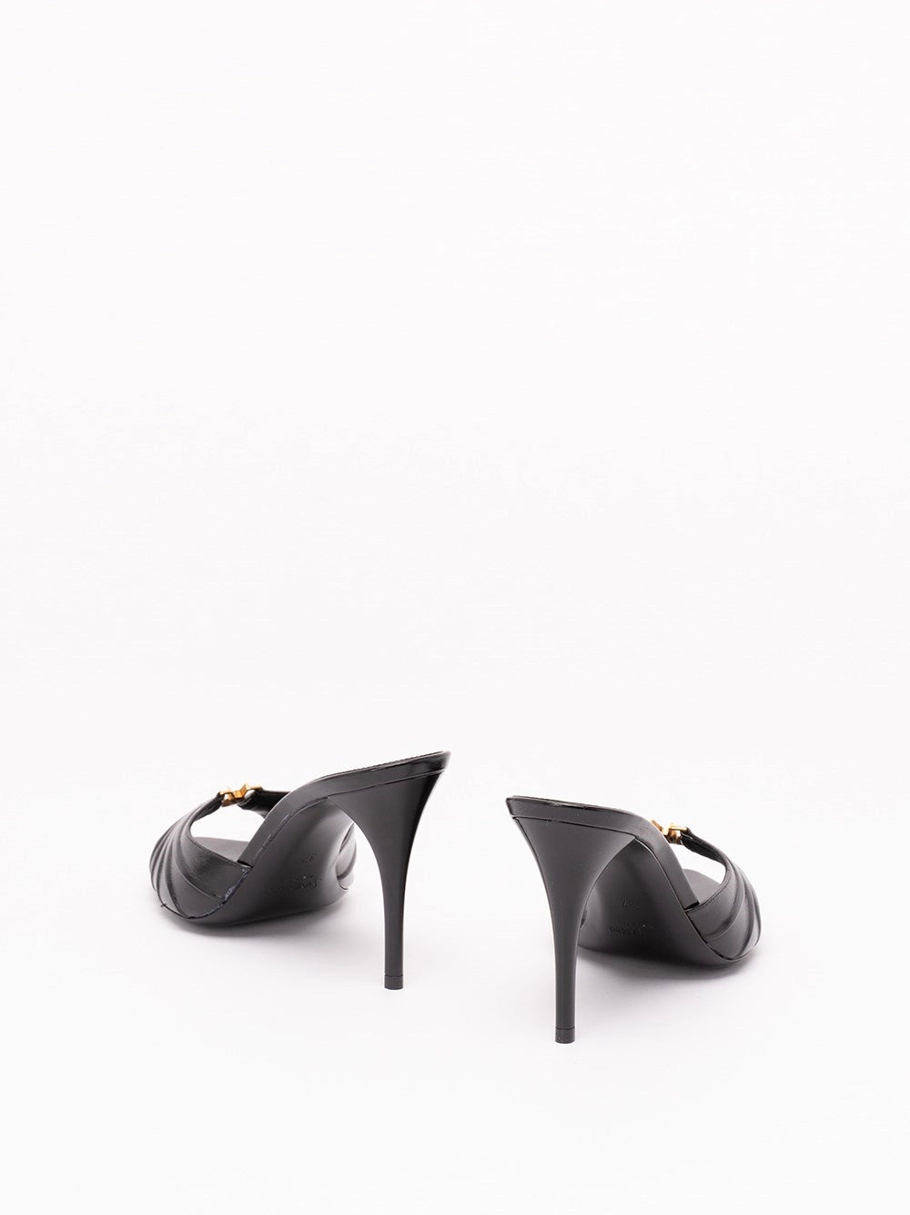 Saint Laurent Women Babylone Mules In Smooth Leather