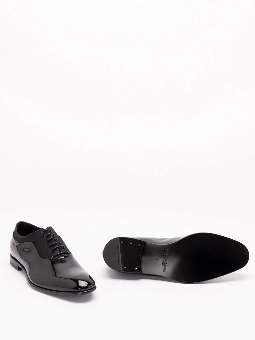Dolce & Gabbana Men Patent Leather Lace-Up