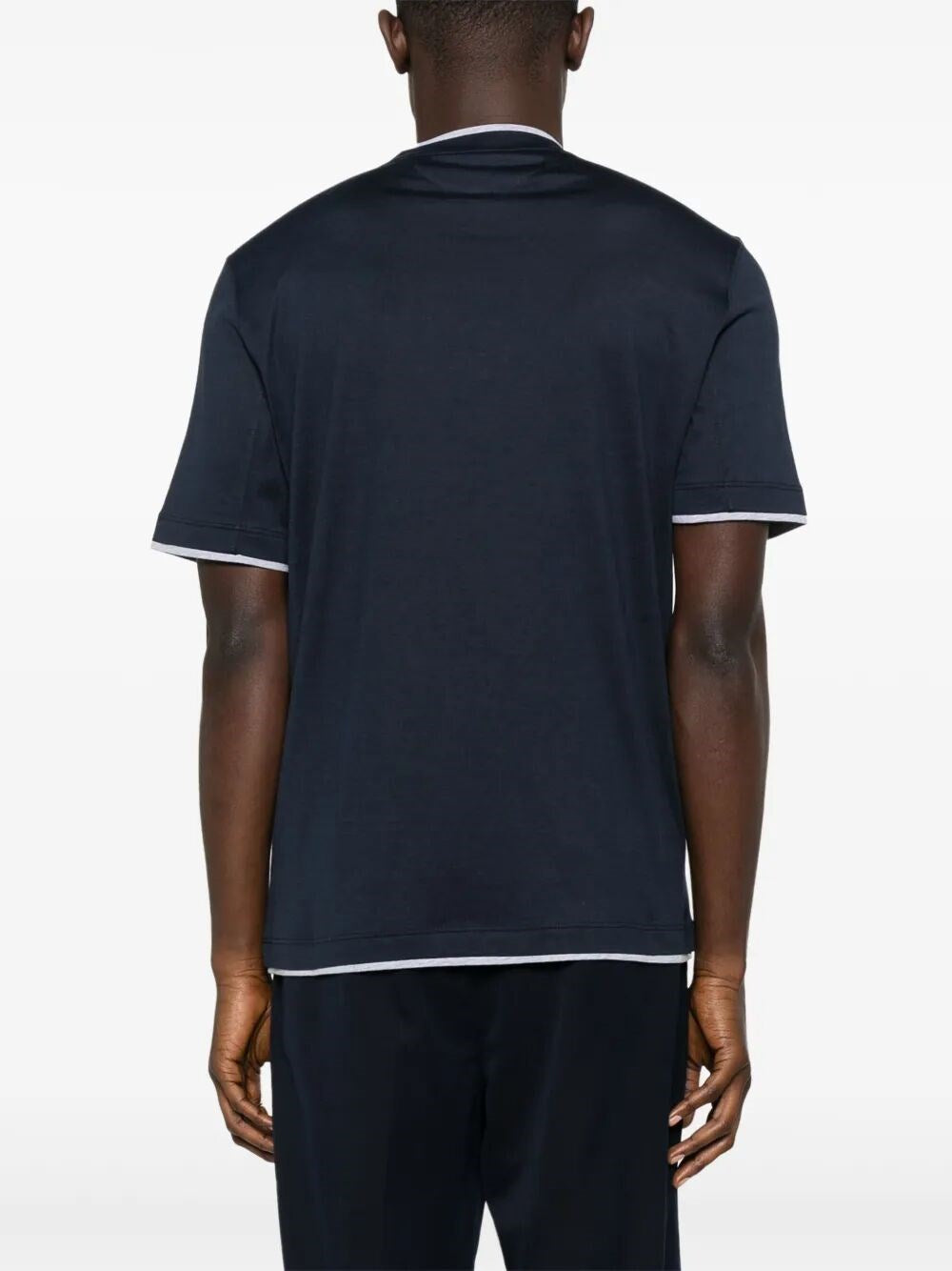 Brunello Cucinelli Men T-Shirt With Faux-Layering