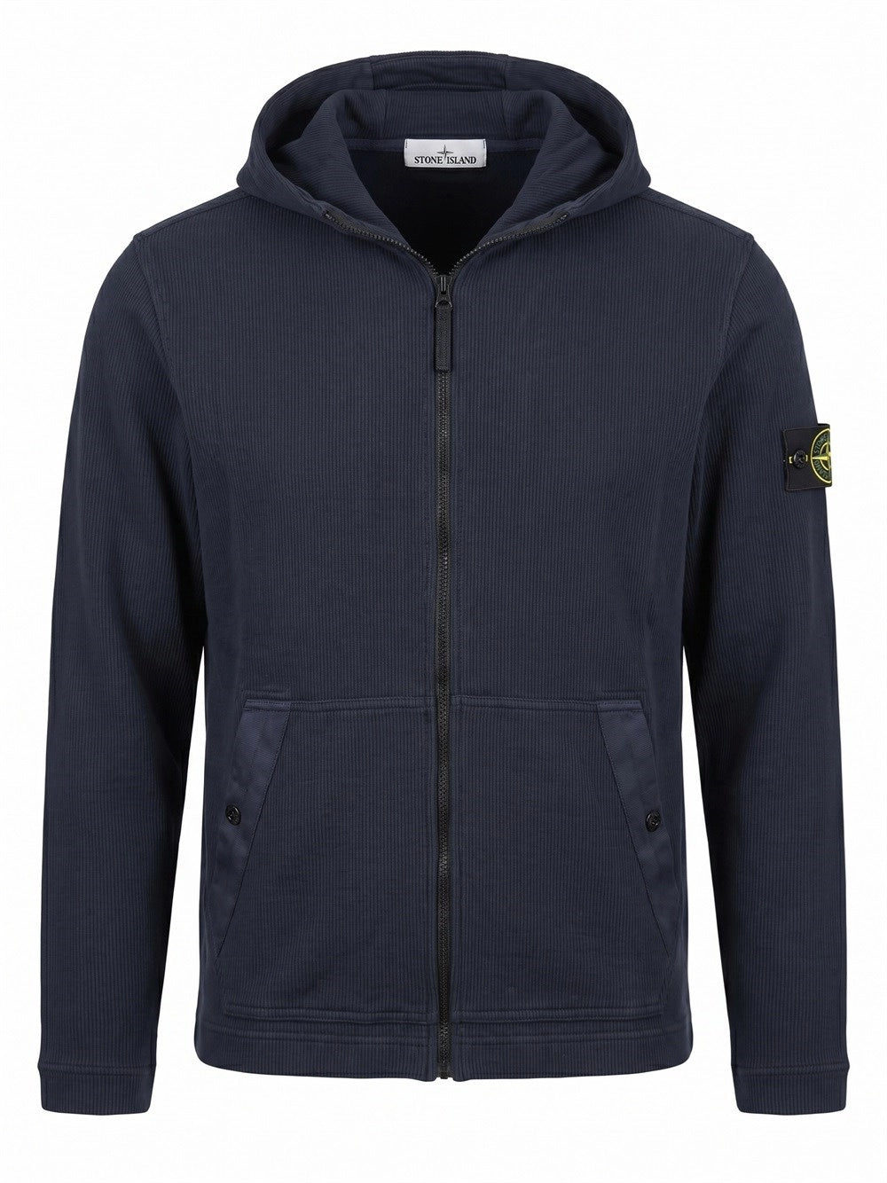 Stone Island Men Organic Cotton Interlock Hoodie Sweater