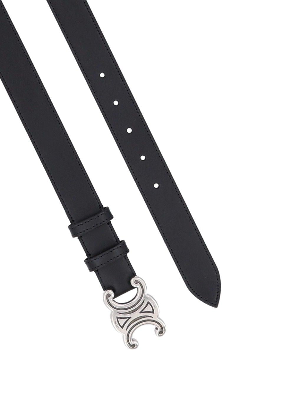Celine Men "Helium" Leather Belt