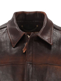 Golden Goose Golden Goose Men Distressed-Effect Bomber Jacket