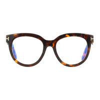 Tom Ford Tom Ford Eyeglasses Oval Full Rim, Shiny Pink Frame and Clear/Blue Light Block Lenses Lens FT5987-B072