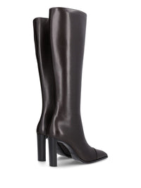 Saint Laurent Women Venetia Boots In Smooth Leather