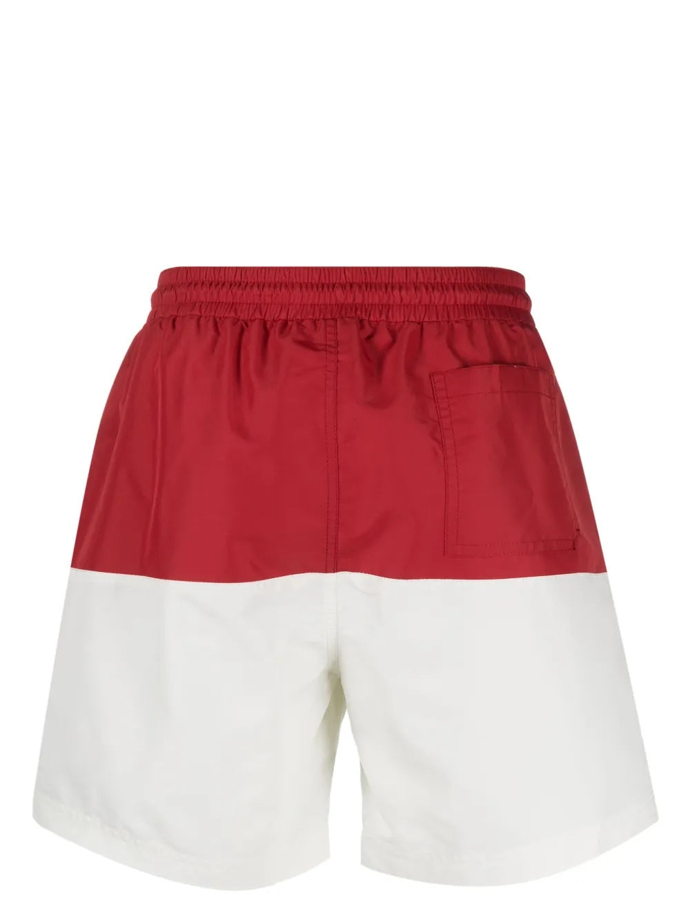 Brunello Cucinelli Color-Block Logo-Embroidered Drawstring Swim Trunks