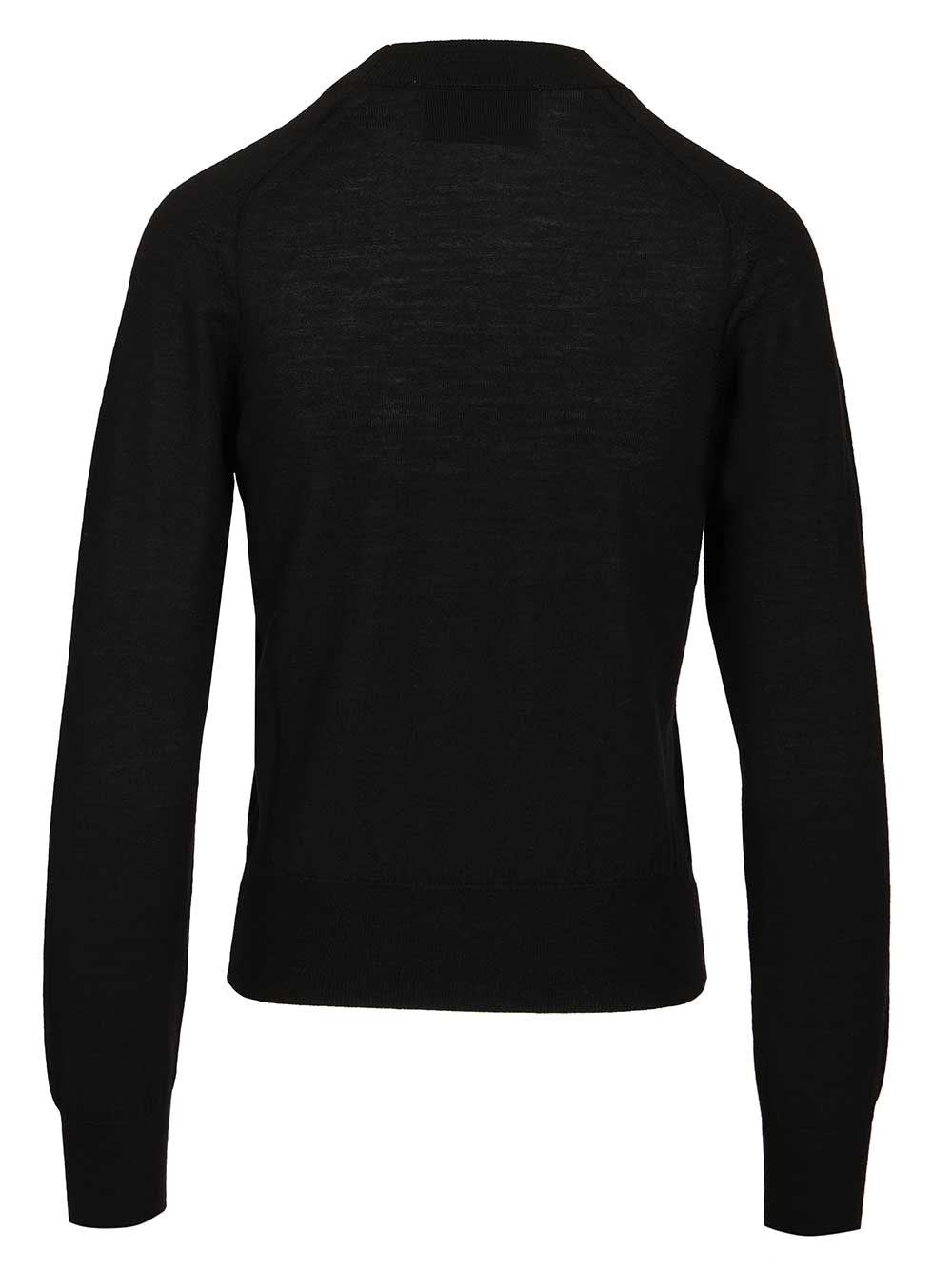 Ami Women Quota -Crewneck Sweater With Contrasted Ami De Coeur