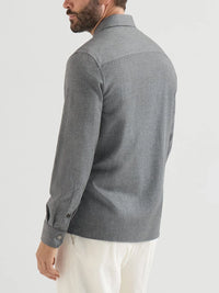 Brunello Cucinelli Men Virgin Wool Flannel Overshirt