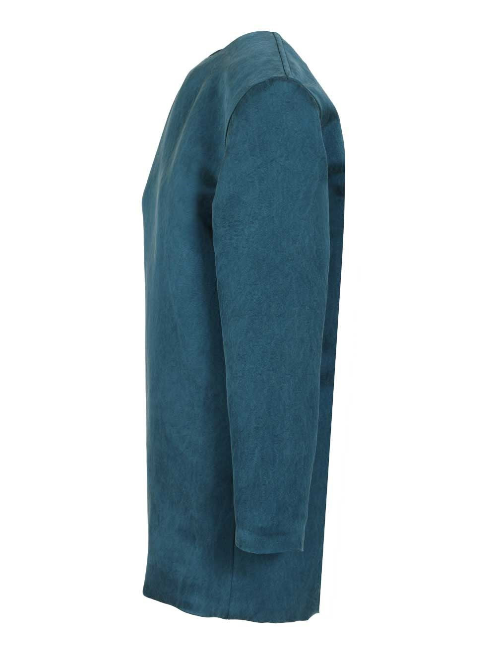 Saint Laurent Women Stonewashed Silk Satin Boxy Dress
