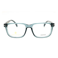 David Beckham David Beckham Eyeglasses Rectangle Full Rim, Blue Frame and Clear Demo Lenses Lens DB10220PJP00