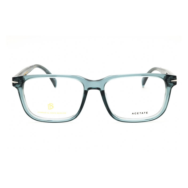 David Beckham David Beckham Eyeglasses Rectangle Full Rim, Blue Frame and Clear Demo Lenses Lens DB10220PJP00