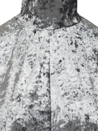 Forte_Forte Women Iridescent Stretch Velvet Turtleneck