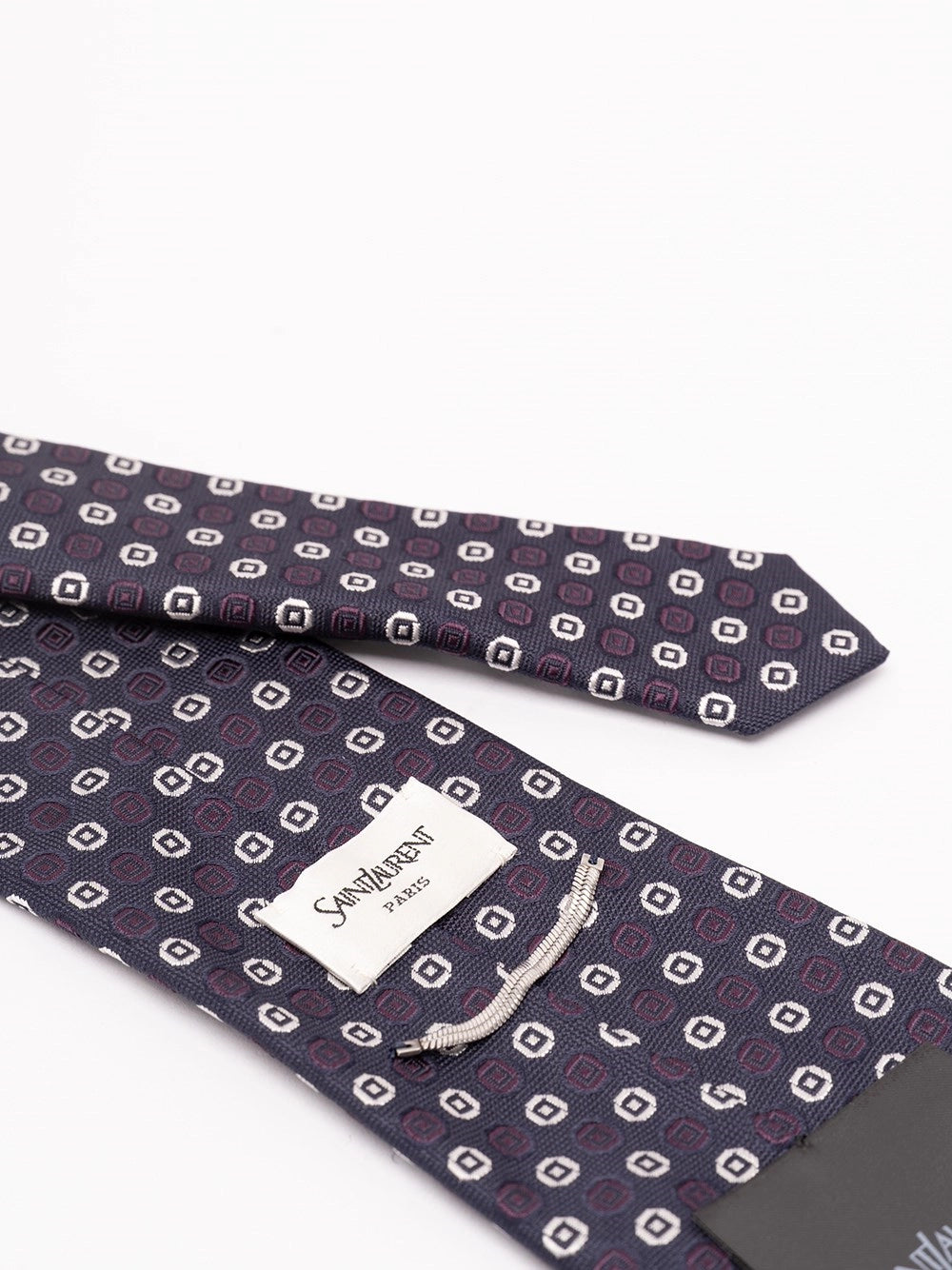 Saint Laurent Men Tie In Silk Jacquard