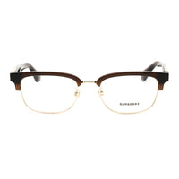 Burberry Eyeglasses Square Full Rim, Light Gold Frame and Clear Demo Lenses Lens BE2424D4116