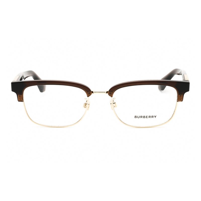 Burberry Eyeglasses Square Full Rim, Light Gold Frame and Clear Demo Lenses Lens BE2424D4116