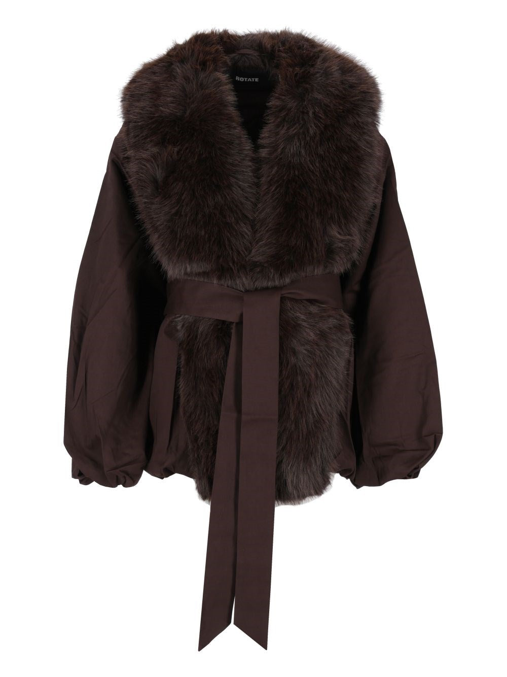 Rotate Rotate Women Faux-Fur Collar Jacket