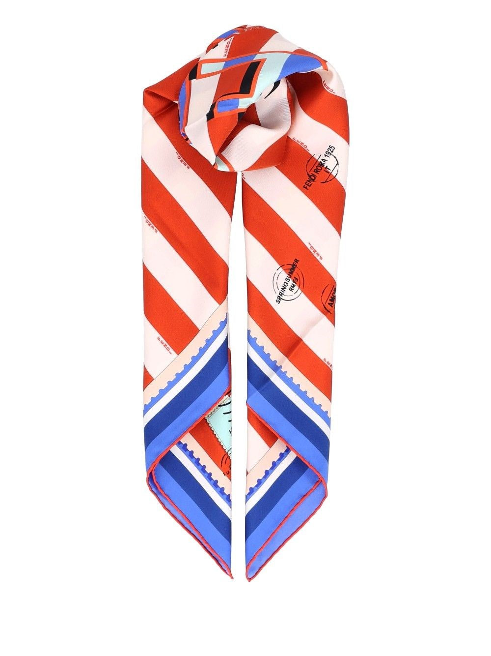 Fendi Fendi Women "Pequin" Silk Scarf