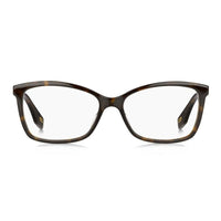 Marc Jacobs Eyeglasses Rectangle Full Rim, Dark Havana Frame and Clear Demo Lenses Lens MARC306008600