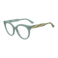 Moschino Eyeglasses Round Full Rim, Pink Frame and Clear Demo Lenses Lens MOS613035J00
