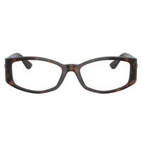 Versace Eyeglasses Geometric Full Rim, Havana Frame and Clear Demo Lenses Lens VE33435429