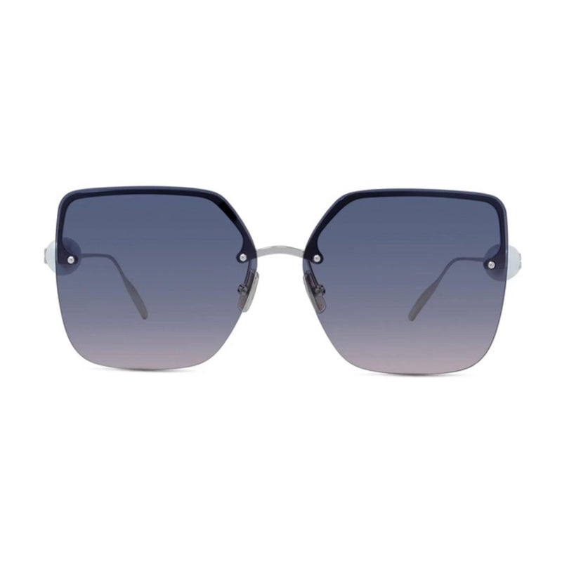 Givenchy Givenchy Sunglasses Butterfly Rimless, Shiny Silver Frame and Purple Gradient Lens GV40110U16Z