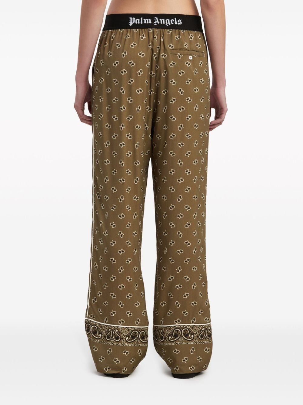 Palm Angels Women Straight Paisley Print Pants