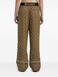 Palm Angels Women Straight Paisley Print Pants