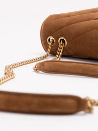 Saint Laurent Women Loulou Small In Matelasse Suede