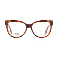 Fendi Fendi Eyeglasses Square Full Rim, Grey Frame and Clear Demo Lens Lens FE50093I020