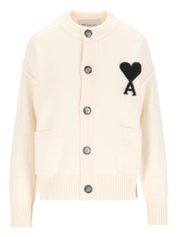 Ami Women Wool Ami De Coeur Cardigan
