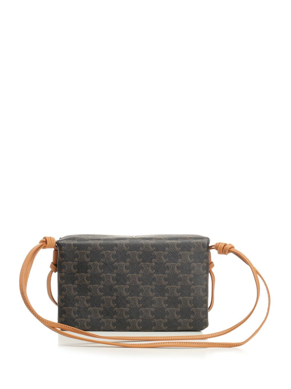 Celine Women Trio Flap Triomphe Canvas