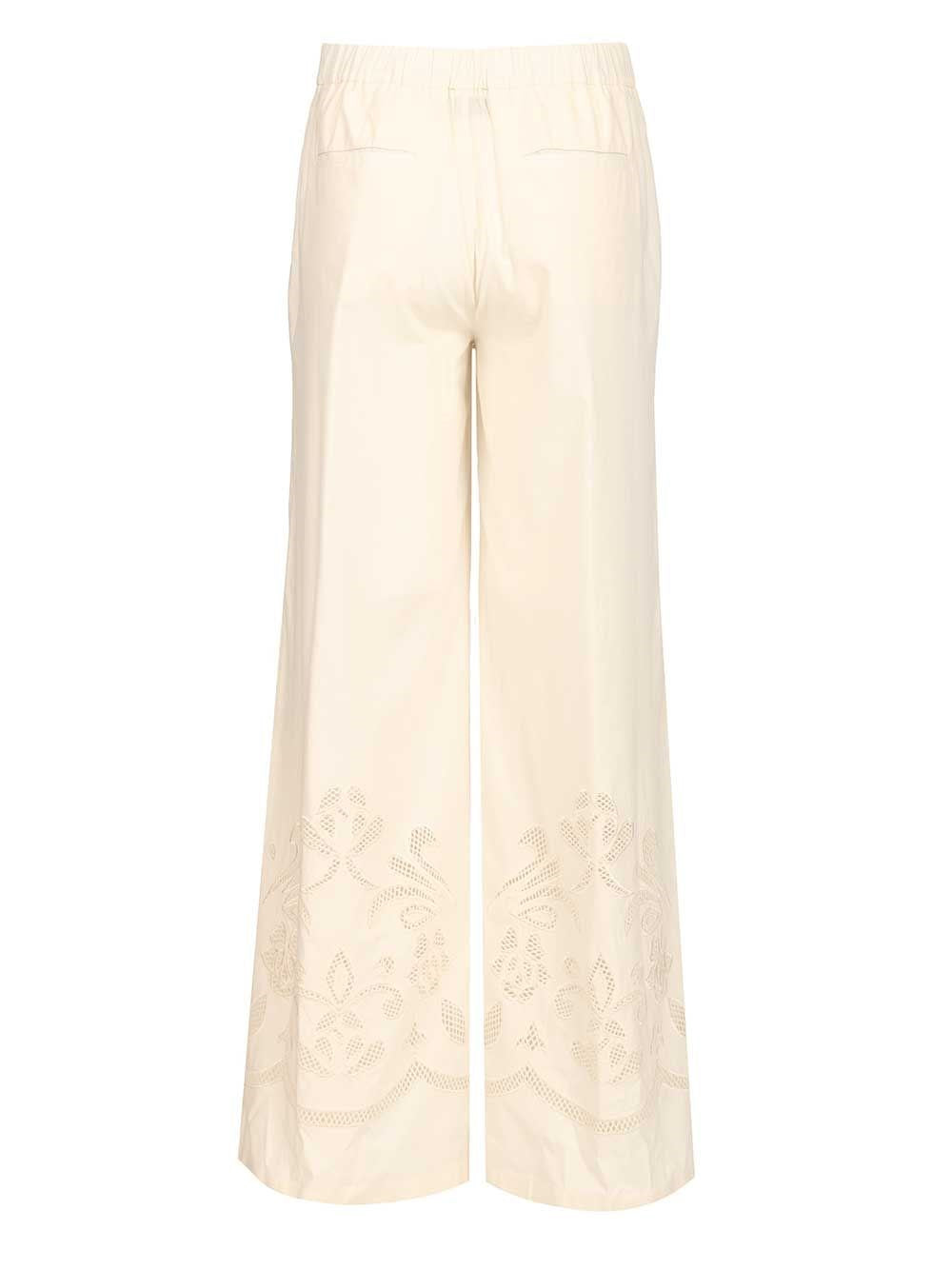 Forte_forte Forte_Forte Women "Lunamaris" Embroidery Co Popline Cropped Pants