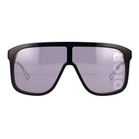 Dior Dior Sunglasses Shield Full Rim, Shiny Black Frame and Smoke Mirror Lens DIORFASTM1I10A8
