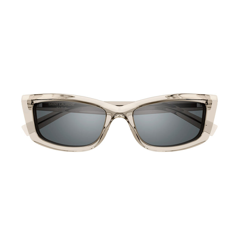 Saint Laurent Saint Laurent Sunglasses Cat Eye Full Rim, Havana Frame and Black Lens SL658002