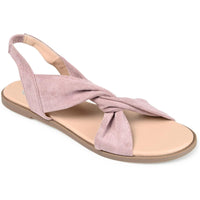 Deleece Womens Laceless Man Made Slingback Sandals 7 Medium Purple