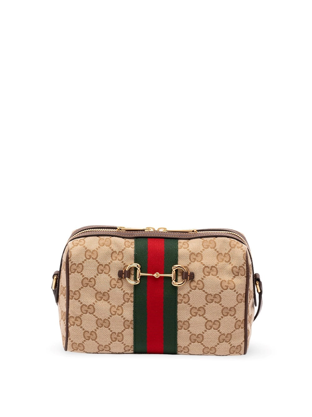 Gucci Gucci Women Horsebit Web Crossbody Bag
