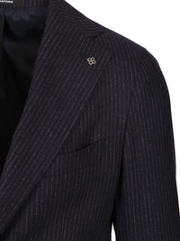 Tagliatore Men Vesuvio Pinstriped Single-Breasted Suit