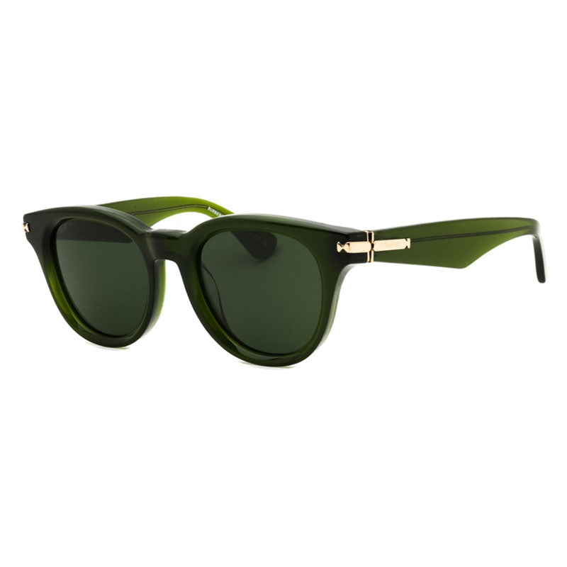 Burberry Sunglasses Round Full Rim, Green Frame and Dark Green Lens BE4439F414871