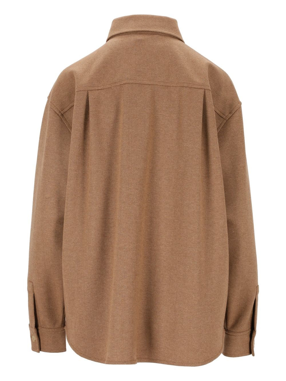 Max Mara Max Mara Women "Ladino" Camel Hair And Wool Shirt