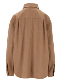 Max Mara Max Mara Women "Ladino" Camel Hair And Wool Shirt