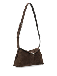 Toteme Toteme Women Suede "T-Lock" Clutch Bag