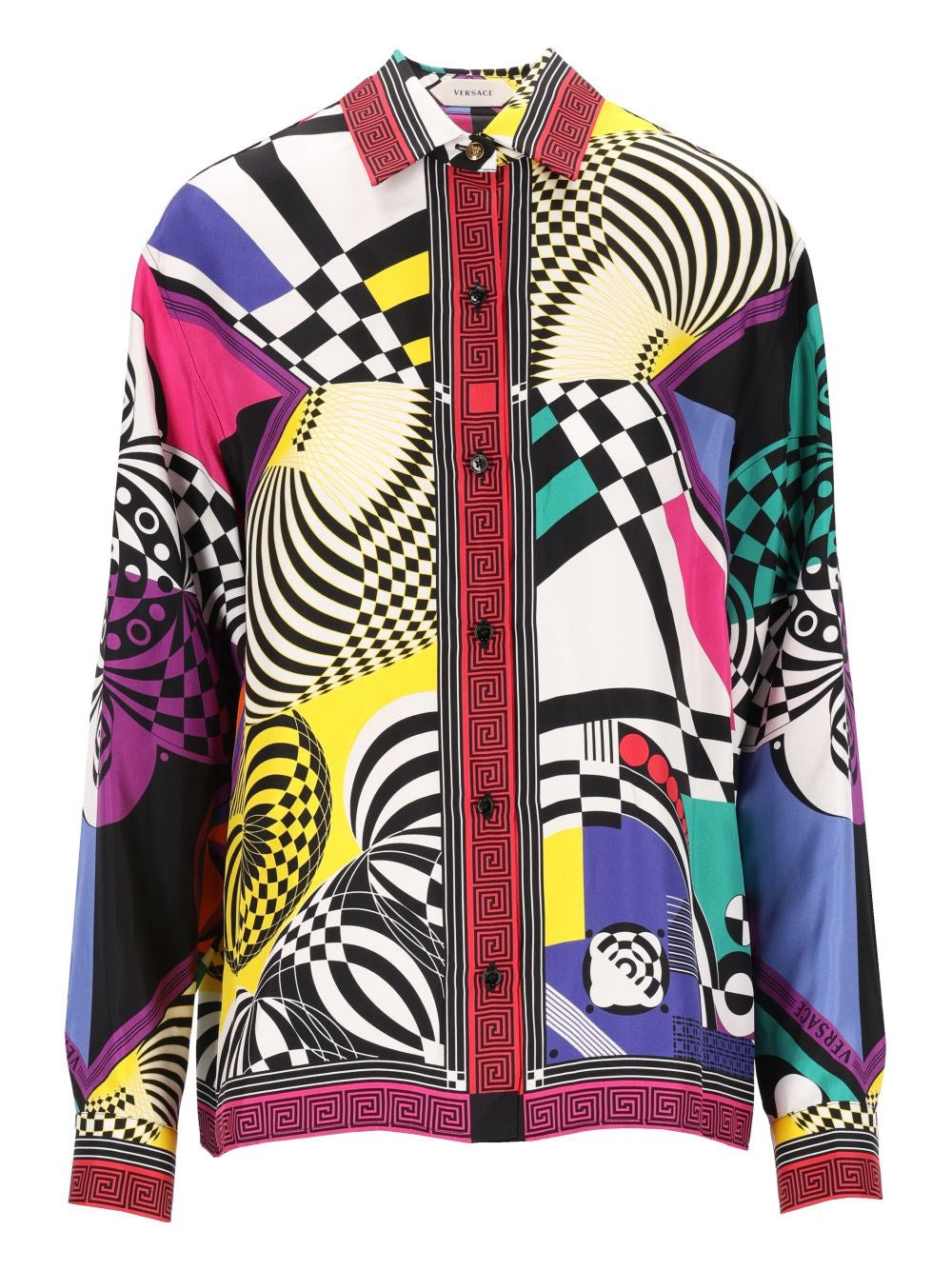 Versace Women Printed Silk Twill Shirt