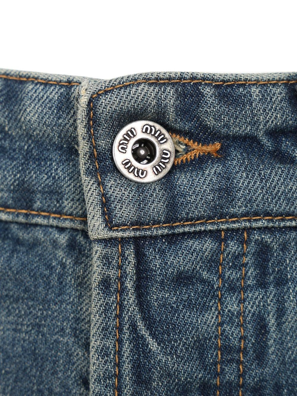 Miu Miu Women Five-Pocket Denim Trousers