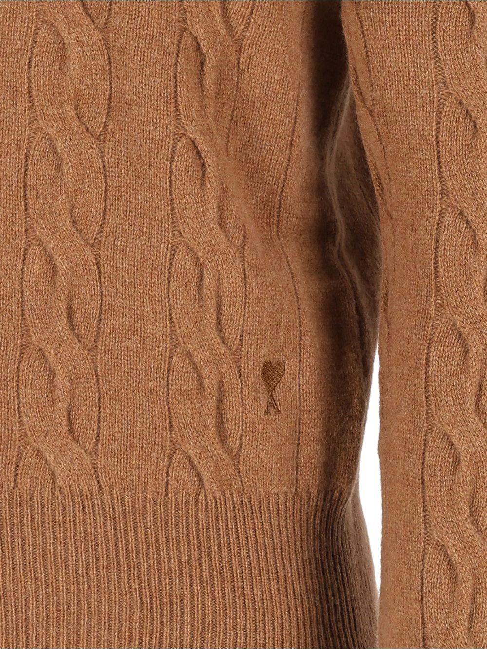 Ami Women Cable-Knit Sweater