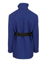 Saint Laurent Women Short Coat With Belt