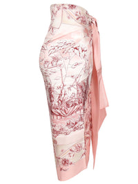 Ferragamo Women Pareo With "Travel" Print